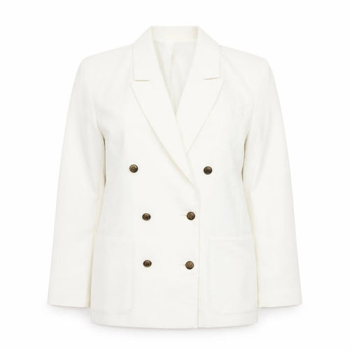 Marks and Spencer Women’s Ivory Double-Breasted Blazer Size 12