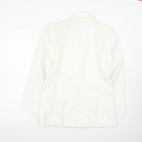 Marks and Spencer Women’s Ivory Double-Breasted Blazer Size 12