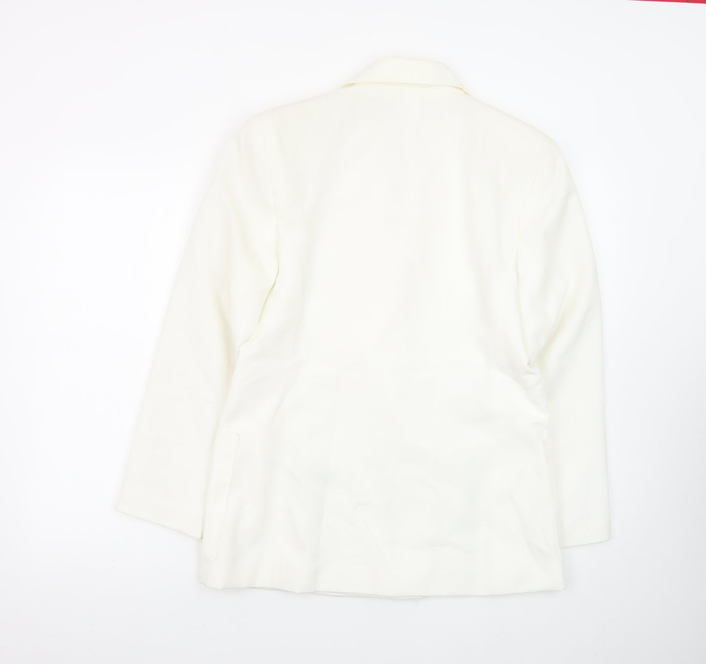 Marks and Spencer Women’s Ivory Double-Breasted Blazer Size 12