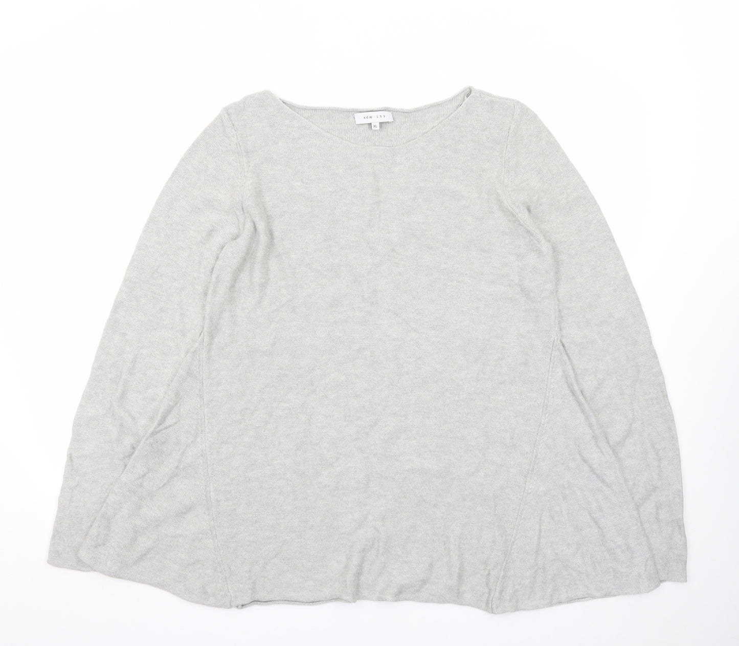 Kew 159 Womens Grey XL Knit Long Sleeve Pullover Jumper