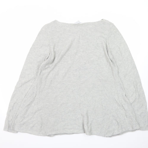 Kew 159 Womens Grey XL Knit Long Sleeve Pullover Jumper