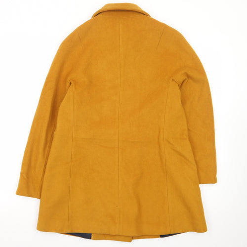 Zara Basic Women's Yellow Wool Pea Coat Size S