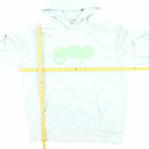 GAP Women’s Light Blue Pullover Hoodie Large Cotton Blend