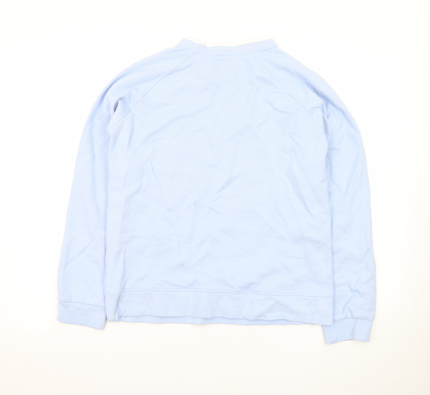 Crew Clothing Women’s Blue Cotton Long Sleeve Crew Neck Top Size 14