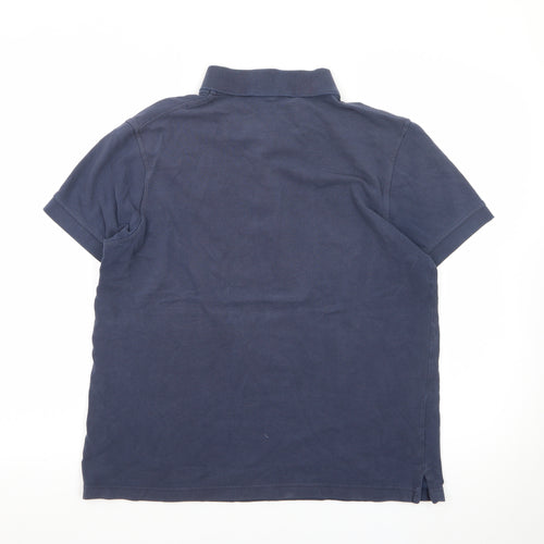Lyle & Scott Men's Blue Cotton Polo Shirt Size L