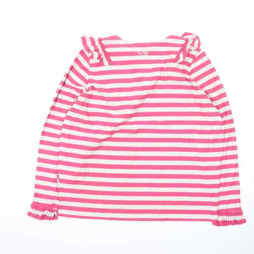 Cape Cove Womens Pink Striped Cotton Wrap Long Sleeve Top XL