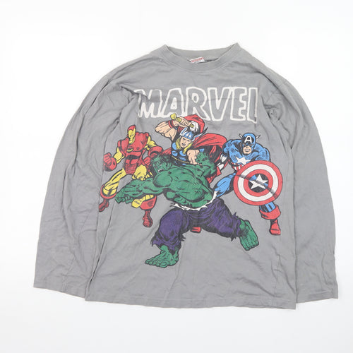 Marvel Boys Grey Long Sleeve Superhero T-Shirt 13-14 Years