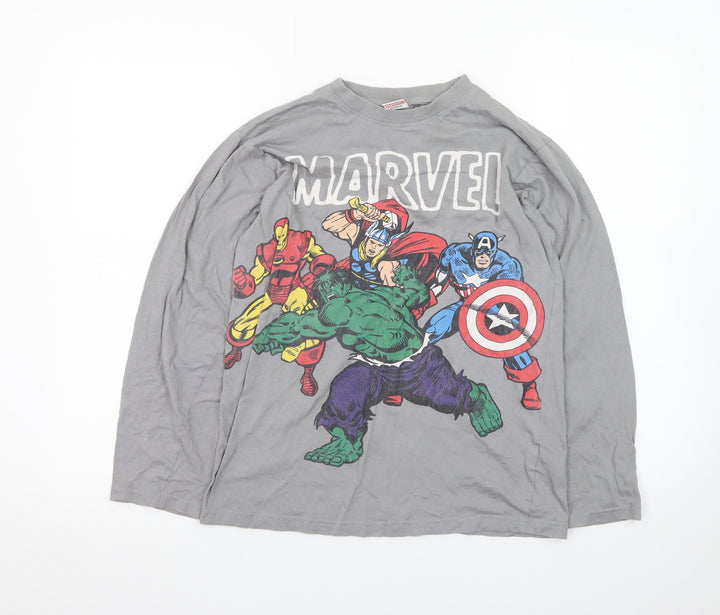 Marvel Boys Grey Long Sleeve Superhero T-Shirt 13-14 Years