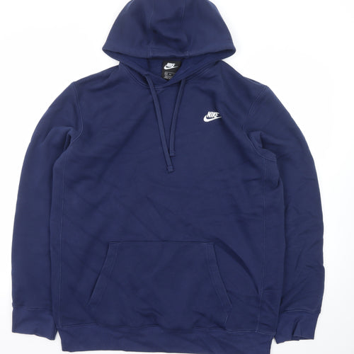Nike Men's Blue 2XL Pullover Hoodie Fleece Sweatshirt