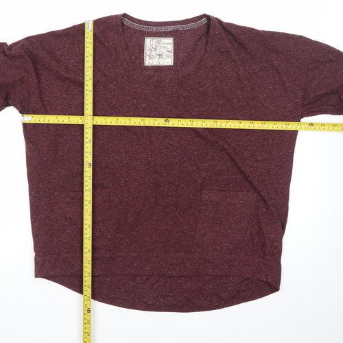 Fat Face Women's Red Long Sleeve Basic Jersey Top Size 10