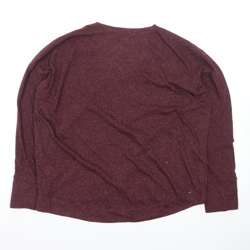 Fat Face Women's Red Long Sleeve Basic Jersey Top Size 10