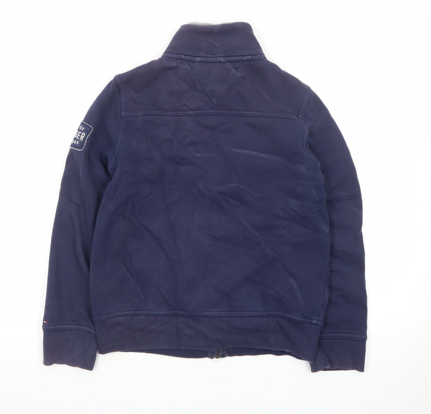 Tommy Hilfiger Boys Navy Blue Zip Up Hoodie Jacket Size 8-10 Years