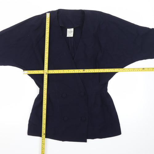 VIP Clothing Women's Blue Size 10 V-Neck Double Breasted Cardigan