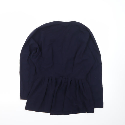 VIP Clothing Women's Blue Size 10 V-Neck Double Breasted Cardigan