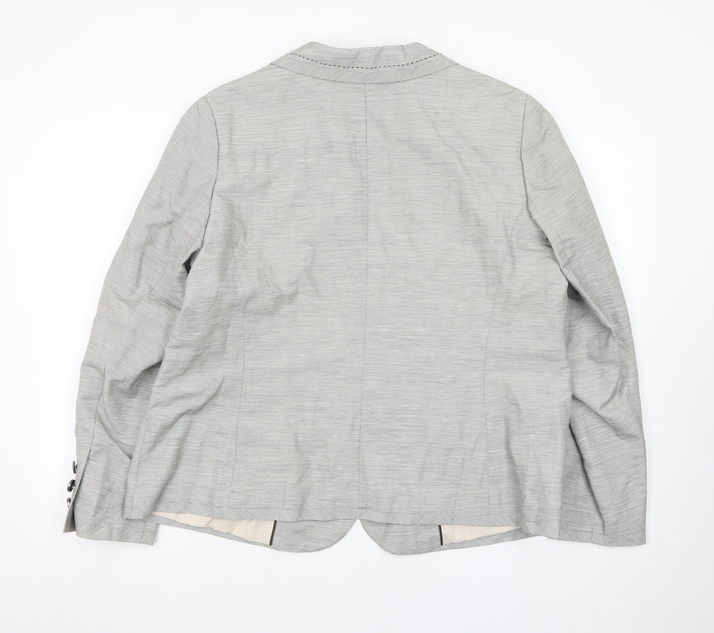 Marks and Spencer Women’s Grey Regular Fit Single Breasted Blazer UK 20