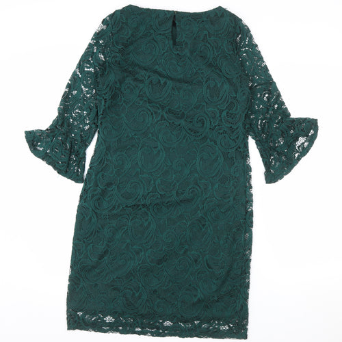 Dorothy Perkins Women’s Green Lace Sheath Dress Size 8