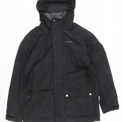 Craghoppers Mens Black M Waterproof Hooded Parka Jacket
