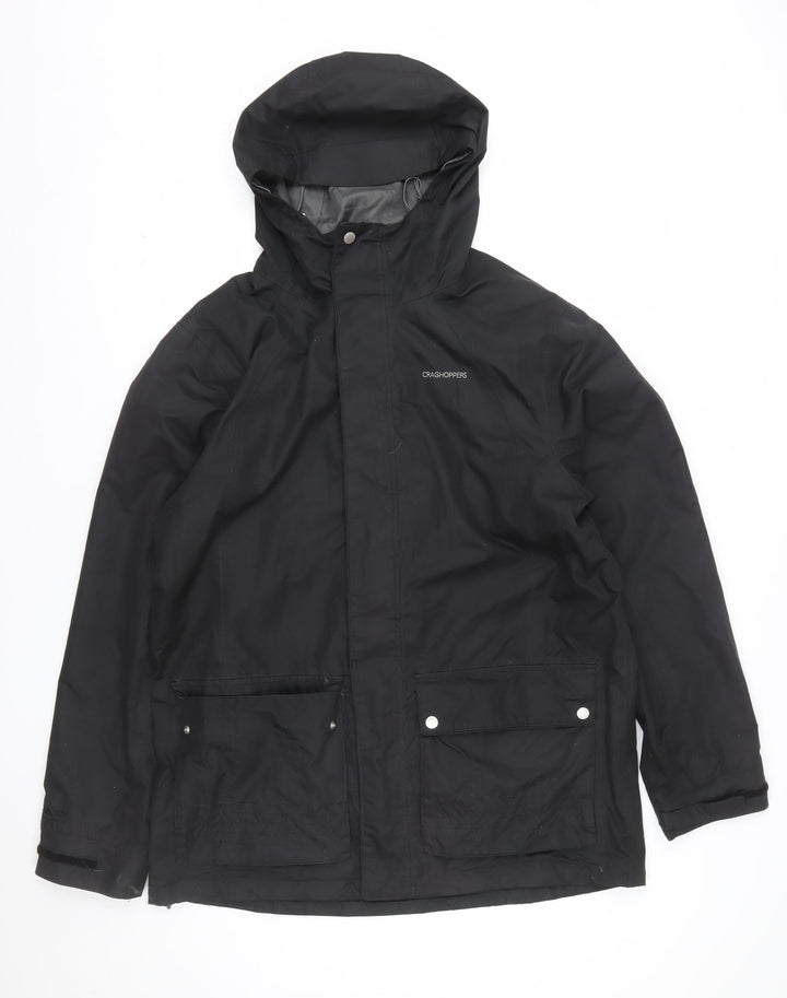 Craghoppers Mens Black M Waterproof Hooded Parka Jacket