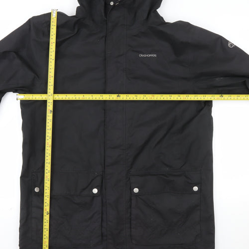 Craghoppers Mens Black M Waterproof Hooded Parka Jacket