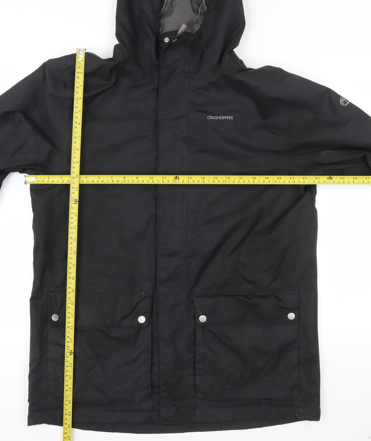 Craghoppers Mens Black M Waterproof Hooded Parka Jacket