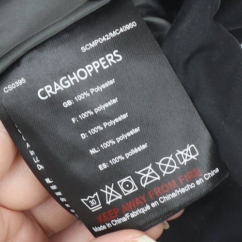 Craghoppers Mens Black M Waterproof Hooded Parka Jacket