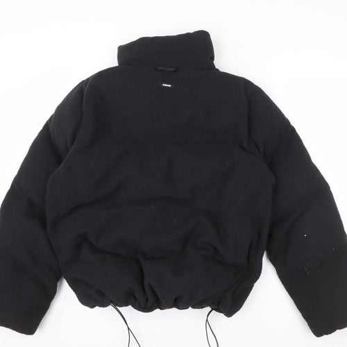 Gymshark Men Black Fleece Zip Jacket L Warm Winter Casual