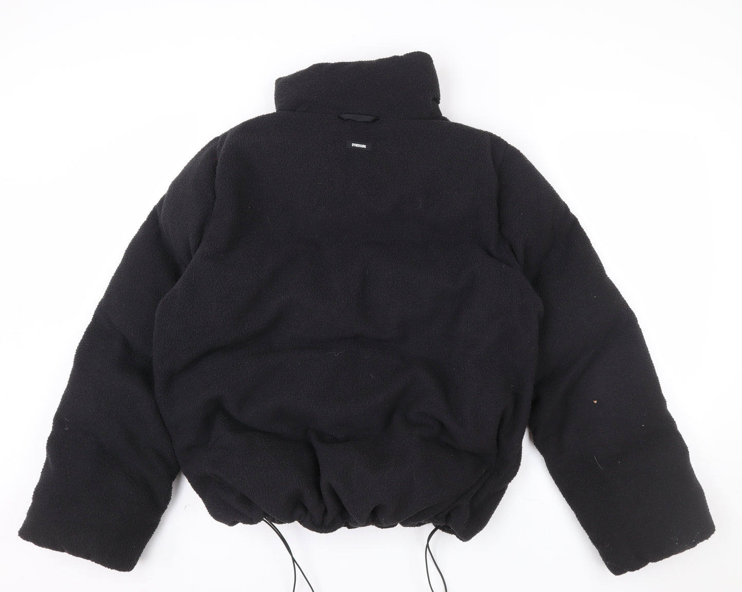 Gymshark Men Black Fleece Zip Jacket L Warm Winter Casual