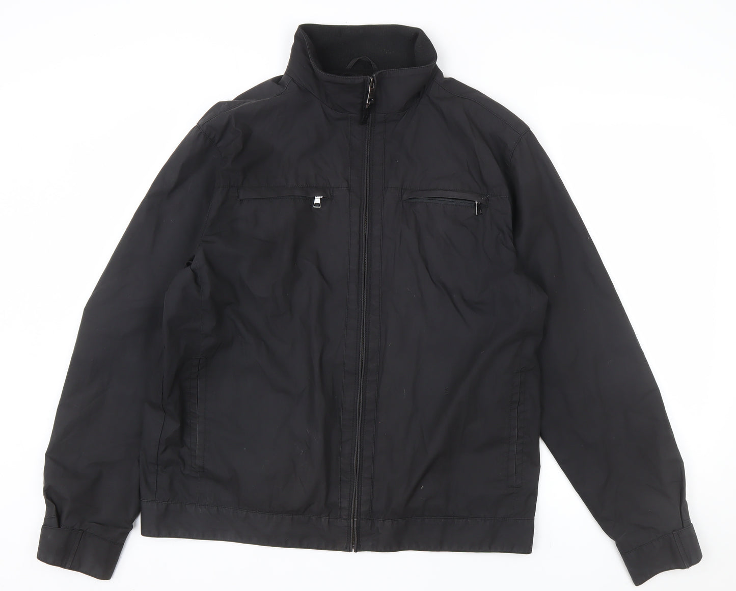 Marks and Spencer Men's Black L Water Repellent Cotton Jacket