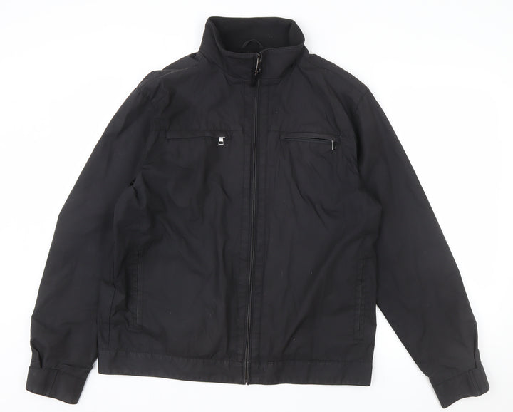 Marks and Spencer Men's Black L Water Repellent Cotton Jacket