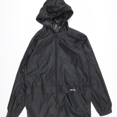 Regatta Womens Black M Waterproof Hooded Rain Jacket