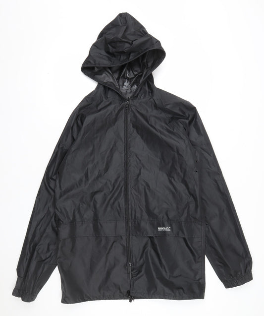 Regatta Womens Black M Waterproof Hooded Rain Jacket