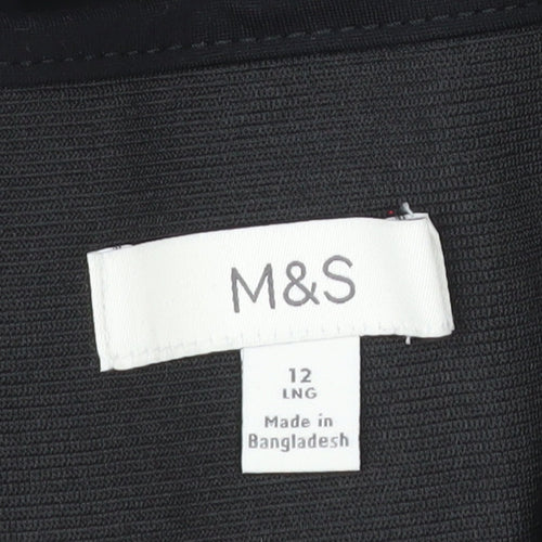 Marks and Spencer Women's Black High Rise Stretch Ankle Leggings Size 12