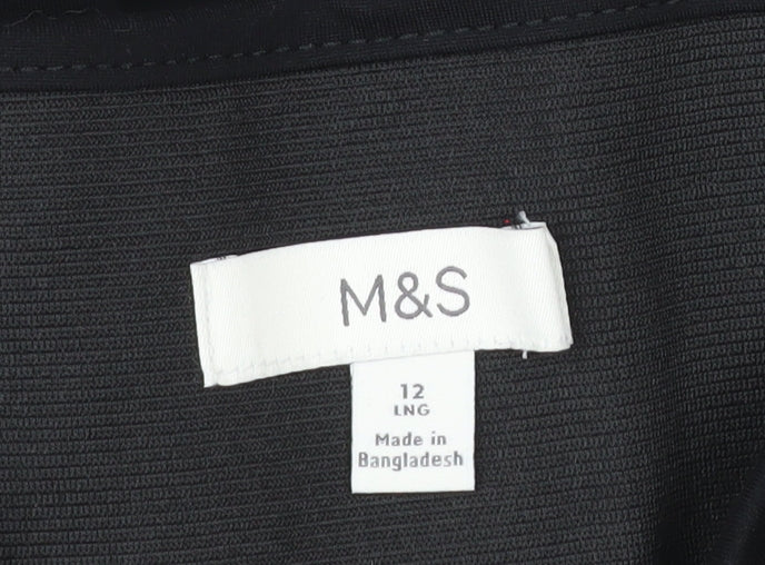 Marks and Spencer Women's Black High Rise Stretch Ankle Leggings Size 12