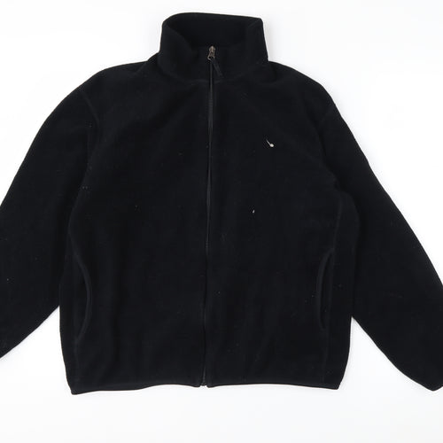 Uniqlo Men's Black Fleece Full Zip Jacket L Regular Fit
