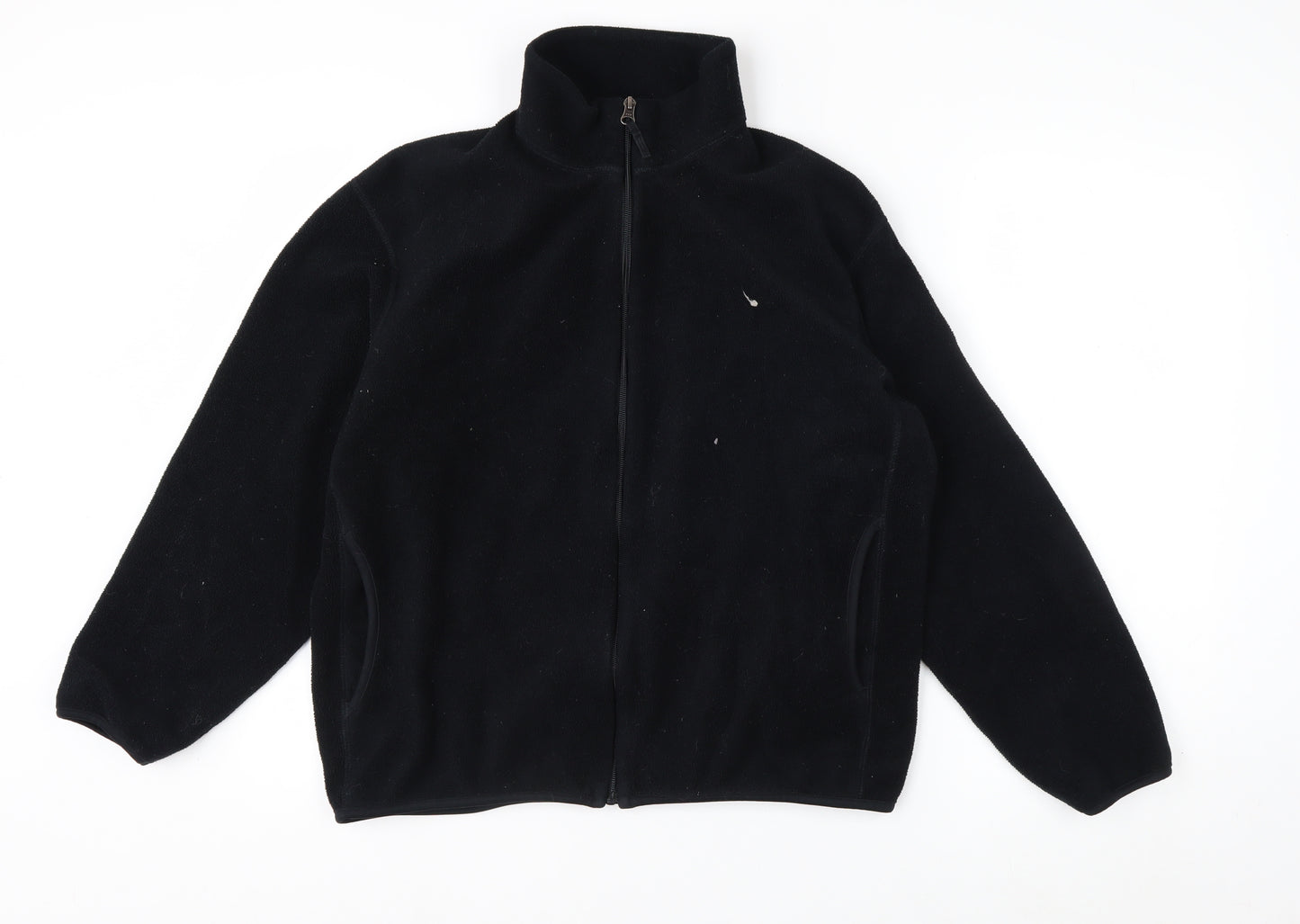 Uniqlo Men's Black Fleece Full Zip Jacket L Regular Fit