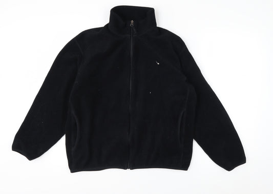 Uniqlo Men's Black Fleece Full Zip Jacket L Regular Fit