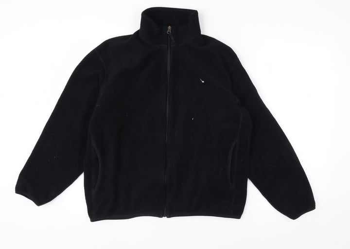 Uniqlo Men's Black Fleece Full Zip Jacket L Regular Fit