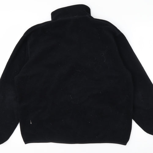 Uniqlo Men's Black Fleece Full Zip Jacket L Regular Fit