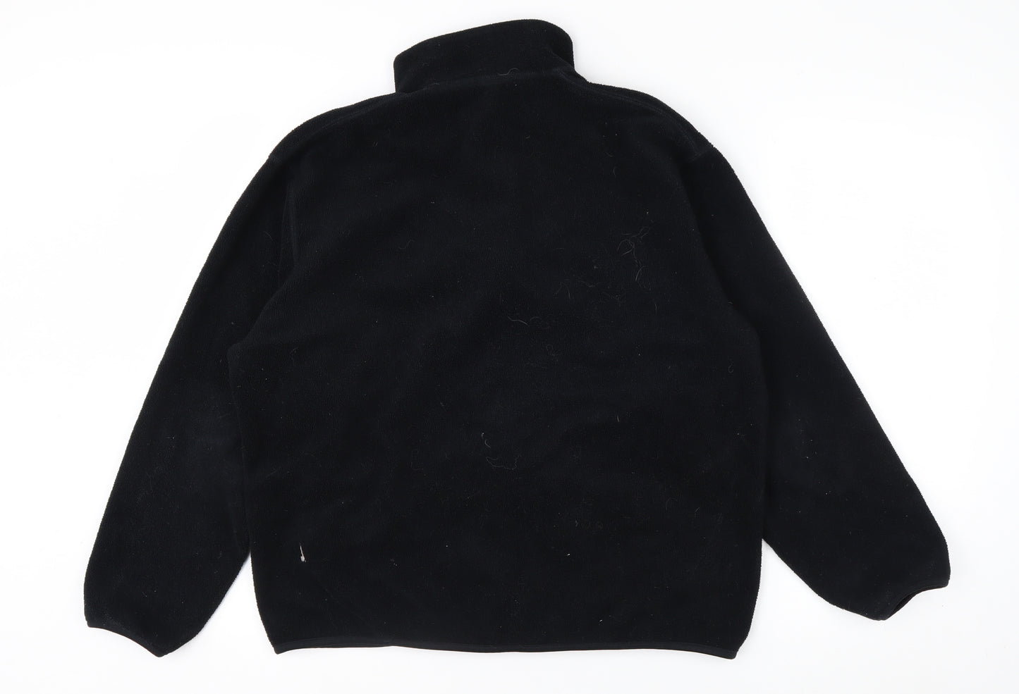 Uniqlo Men's Black Fleece Full Zip Jacket L Regular Fit
