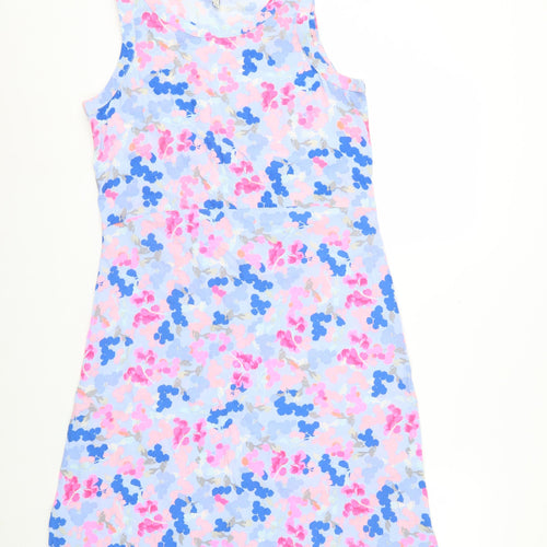 Joules Womens Multicoloured Floral Shift Dress Size 10 Sleeveless Summer