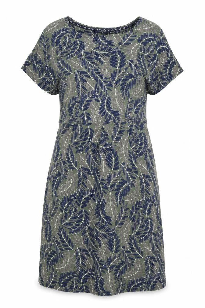 Maine New England Women’s Green Floral Jersey Shift Dress Size 20