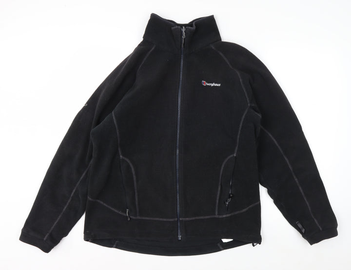 Berghaus Men's Black Fleece Full Zip Jacket Size L Outdoor Hiking