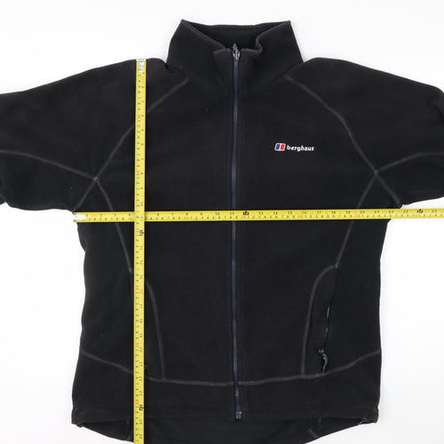 Berghaus Men's Black Fleece Full Zip Jacket Size L Outdoor Hiking