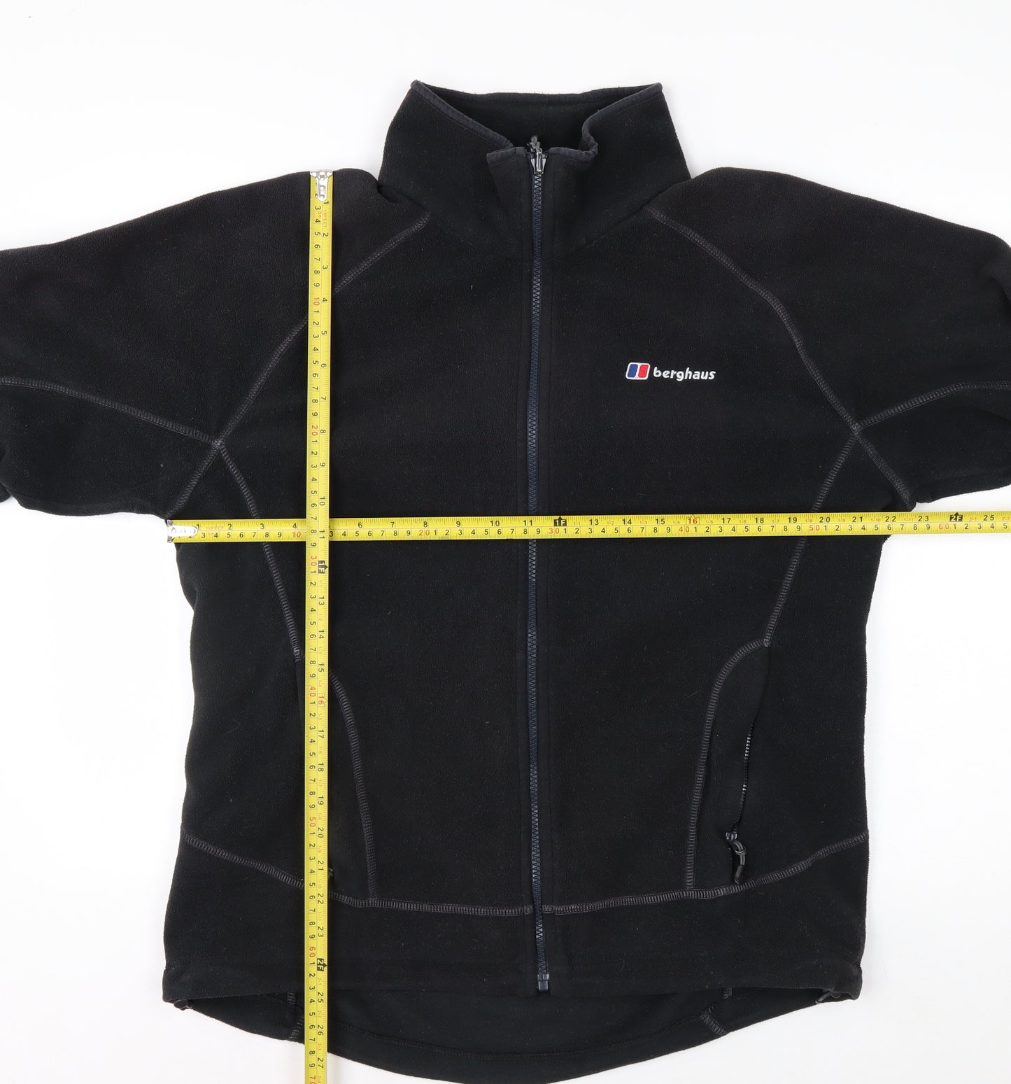Berghaus Men's Black Fleece Full Zip Jacket Size L Outdoor Hiking