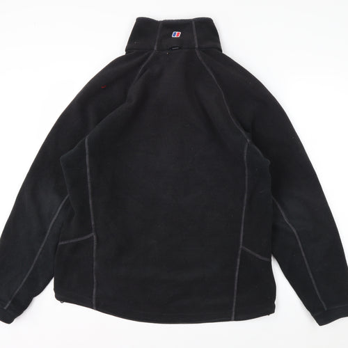 Berghaus Men's Black Fleece Full Zip Jacket Size L Outdoor Hiking