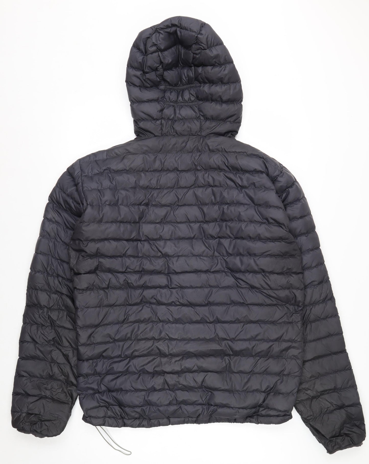 Rab Men's Black L Lightweight Down Puffer Jacket Hooded