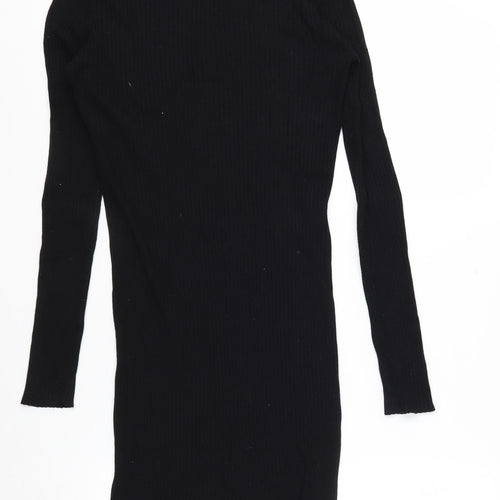 Threadbare Womens Black Long Sleeve Button Cardigan Size 8