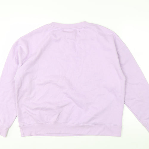 Disney Stitch Lilac Women's Sweatshirt UK 12/14 Medium Cotton Blend