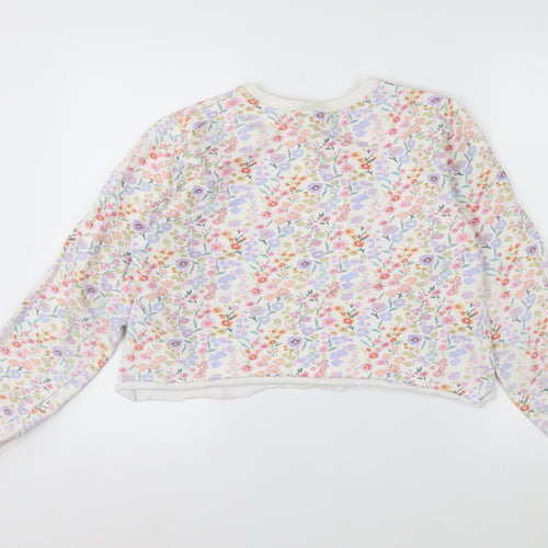 You Are The Club Womens Multicoloured Floral Pullover Sweatshirt M