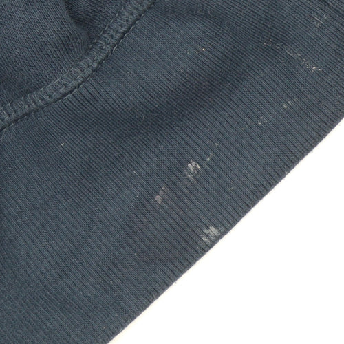 Bench Men’s Blue Sweatshirt S Pullover Crew Neck Logo Cotton Blend